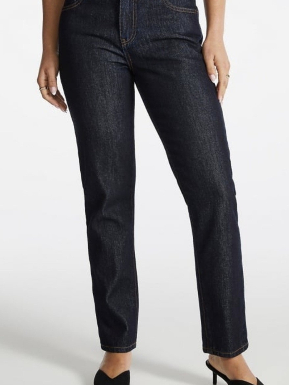 Classic Straight-Leg Women’s Jeans - Noir